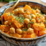 Golden Air Fryer Sweet Potato & Chickpea tasty
