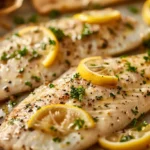 Garlic butter oven tilapia baked until moist and flaky