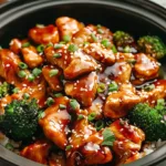 Crockpot Teriyaki Chicken served over rice